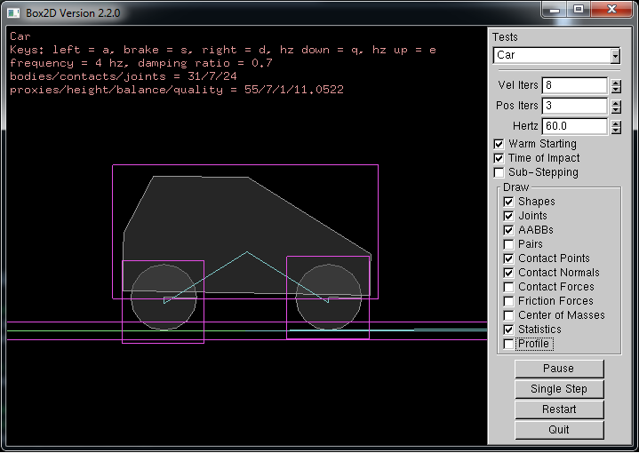 Debug drawing